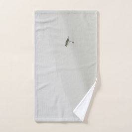 Toalha De Mão Sandpiper costeiro na praia