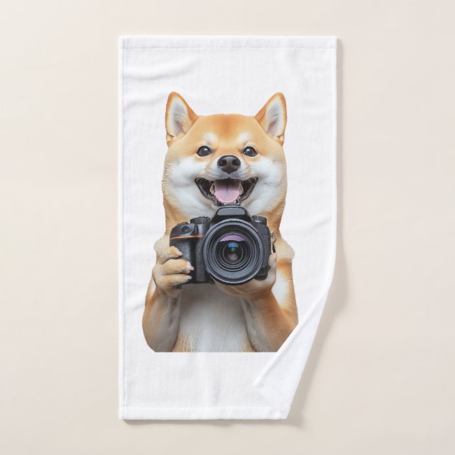 Toalha De Mão Shiba Inu     (Toalha de mão)