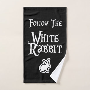 Toalha De Mão Siga o coelho branco
