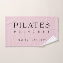 Simples Princesa de Pilates Rosa Bege Personalizad