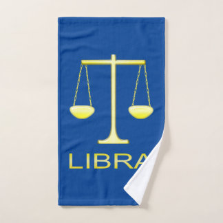 Toalha De Mão Sinal de estrela do Ouro Libra Escala