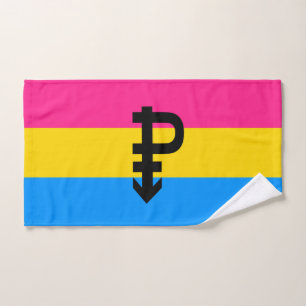 Toalha De Mão Sinalizador do Orgulho Pansexual