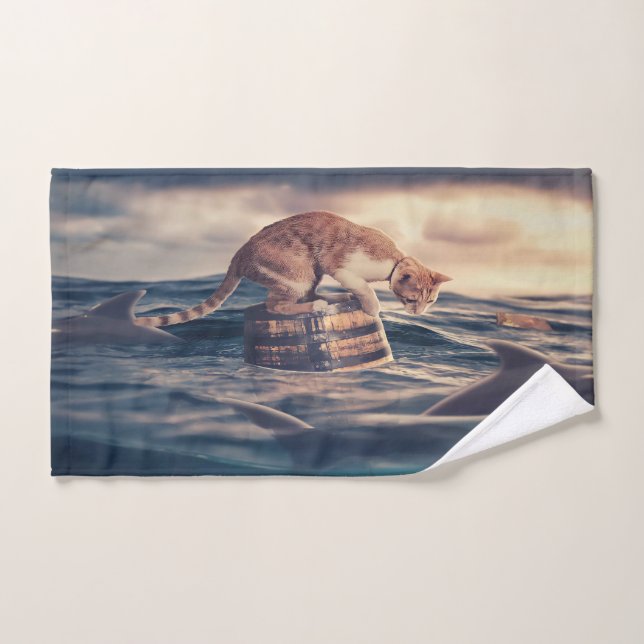 Toalha De Mão Sonho de Cochilo de Gato ou Pesadelo (Toalha de mão)