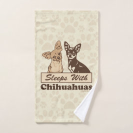 Toalha De Mão Sonos com chihuahuas