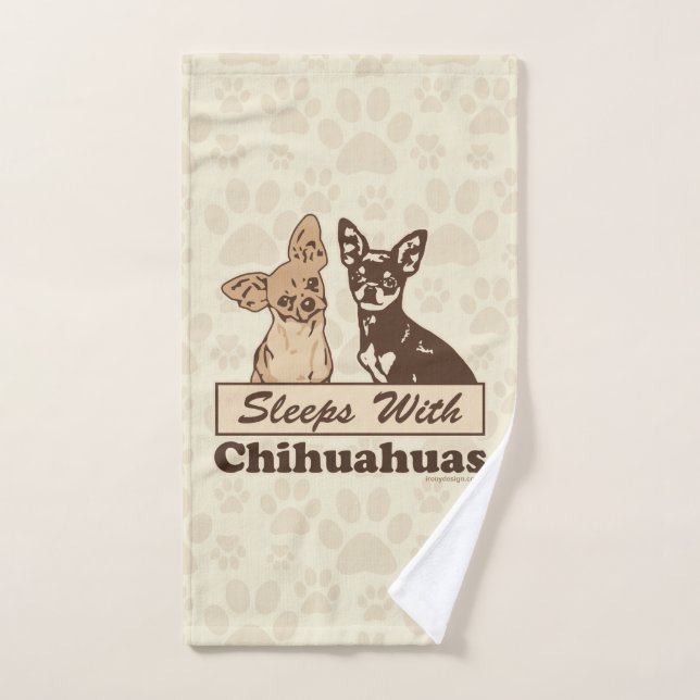 Toalha De Mão Sonos com chihuahuas (Toalha de mão)
