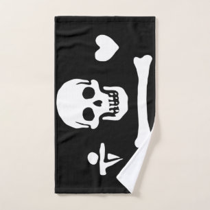 Toalha De Mão Stede Bonnet Pirate Flag Jolly Roger