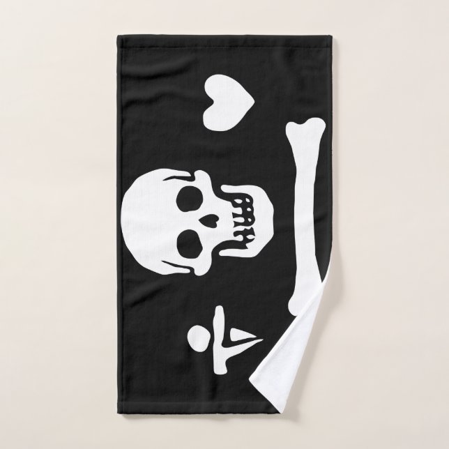 Toalha De Mão Stede Bonnet Pirate Flag Jolly Roger (Toalha de mão)