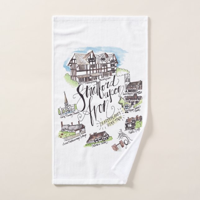 Toalha De Mão Stratford Sobre Avon Kitchen Tea Towel (Toalha de mão)