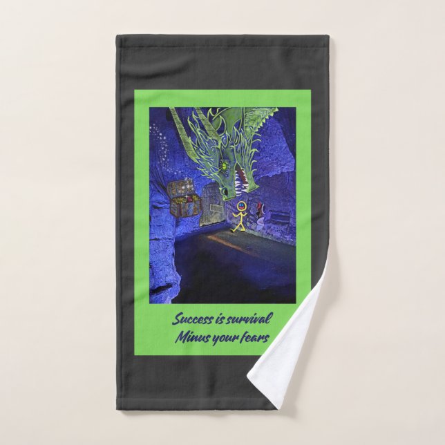 Toalha De Mão Sucesso é sobrevivência, menos seus medos. (Toalha de mão)