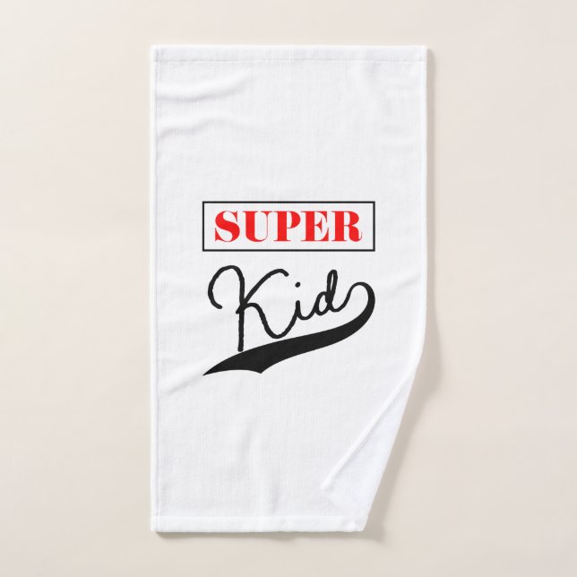 Toalha De Mão Super Kid (Toalha de mão)