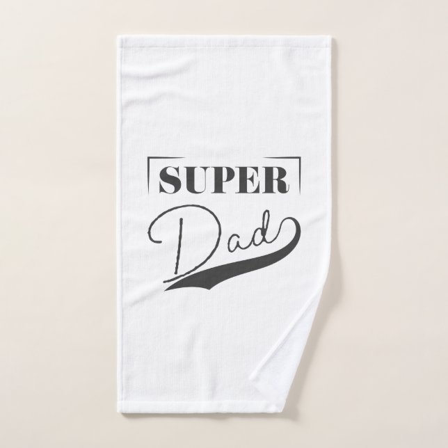 Toalha De Mão Super Pai (Toalha de mão)