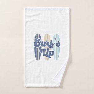 Toalha De Mão Surf de surfboard azul