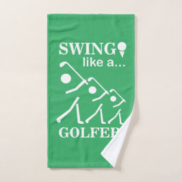 Toalha De Mão Swing Como Um Golfe De Golfe