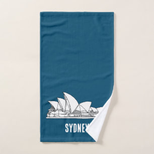 Toalha De Mão Sydney Opera House Austrália desenhando lembrança