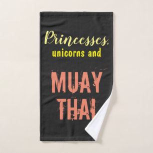 Toalha De Mão Tailandês de Muay - citações das princesas e do