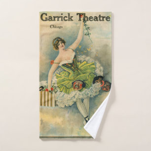 Toalha De Mão Teatro de Garrick Thespian Garrick, Chicago, 1910