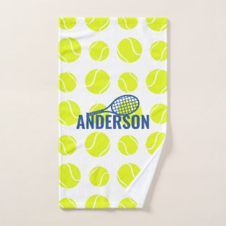 Toalha De Mão Tênis Balls Personalizado Name Sports