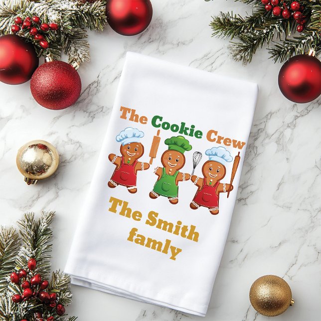 Toalha De Mão The cookie crew gingerbread  (Criador carregado)