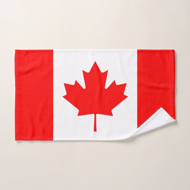 Toalha De Mão Toalha da Mão com Bandeira do Canadá (Toalha de mão)