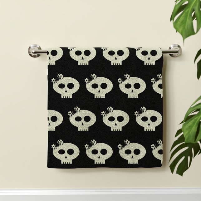 Toalha De Mão Toalha Negra Mão Negra, Padrinho do Halloween (A fun Halloween hand towel for your bathroom)