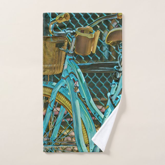 Toalha De Mão Trabalho de arte de bicicleta (Toalha de mão)
