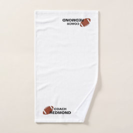 Toalha De Mão Treinador de futebol personalizado