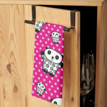 Urso Panda Fofo Kawaii Rosa Moderno