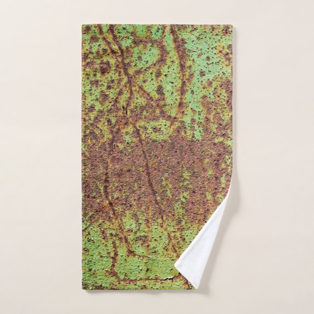 Toalha De Mão Verde enferrujado (Toalha de mão)