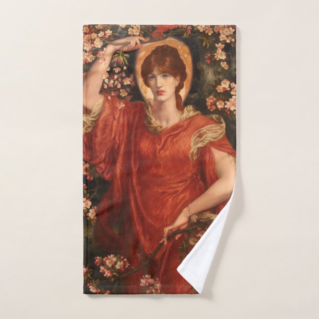 Toalha De Mão Visão de Fiammetta 1878 Dante Gabriel Rossetti (Toalha de mão)