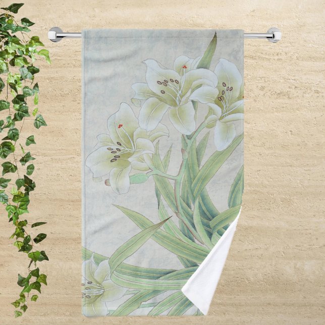 Toalha De Mão White Lily (Criador carregado)