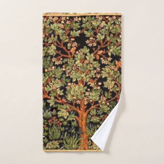 Toalha De Mão William Morris - Padrão De Árvore Da Vida (Toalha de mão)