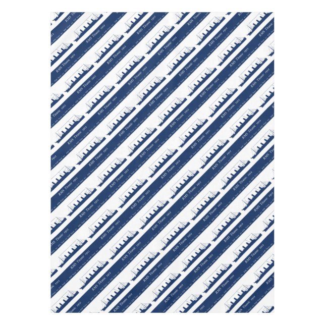 Toalha De Mesa 1912 3 titânicos (Frente)