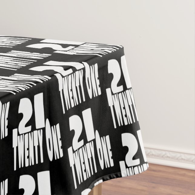 Toalha De Mesa 21 aniversário de 21 anos (Posição Original)