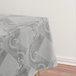 Toalha De Mesa 25: Cinza de Silvery