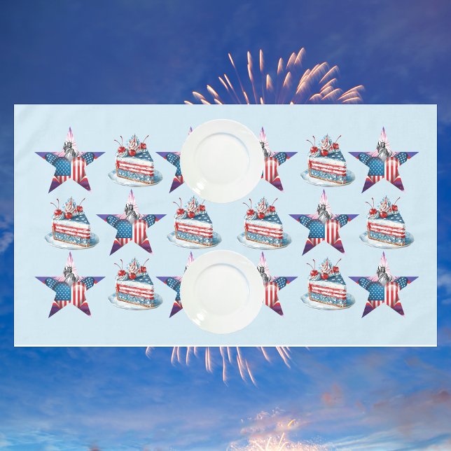 Toalha De Mesa 4 de julho "Land of The Free" Mesa Cloth (Criador carregado)