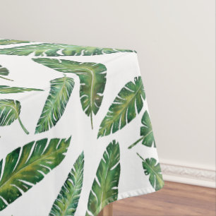 Toalha De Mesa A banana da aguarela sae do teste padrão tropical