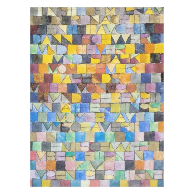Toalha De Mesa ABC (Alfabeto), Paul Klee (Frente)