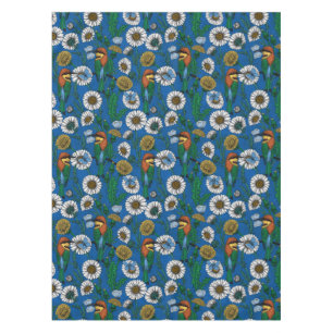 Toalha De Mesa Abelhas comem em azul
