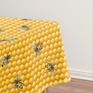 Toalha De Mesa Abelhas em Honeycomb