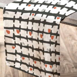 Toalha De Mesa Abstracto en rojo y negro