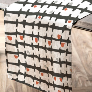 Toalha De Mesa Abstracto en rojo y negro