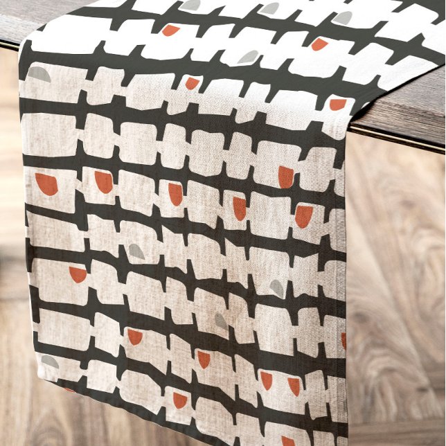 Toalha De Mesa Abstracto en rojo y negro (Criador carregado)