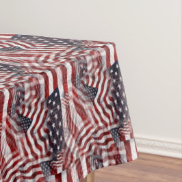 Toalha De Mesa Abstrato americano Red White Flag Motif