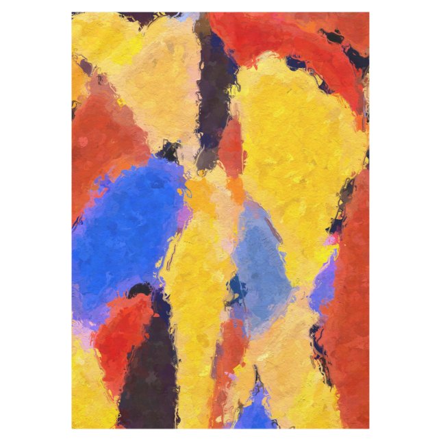 Toalha De Mesa Abstrato de meio século (Frente)