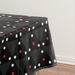 Toalha De Mesa Abstrato de Padrão Moderno do UFO Triângulo Preto