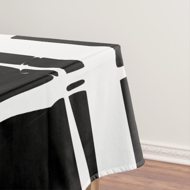 Toalha De Mesa Abstrato de tinta grosseira (Posição Original)