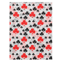 Abstrato do Red Black Clover Club - Padrão Design