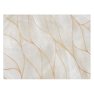 Toalha De Mesa Abstrato Dourado deixa Trabalho de arte Tableclot