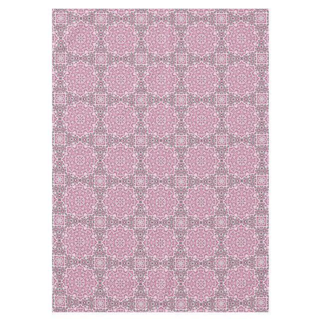 Toalha De Mesa Abstrato moderno mosaico caleidoscópico circular m (Frente)