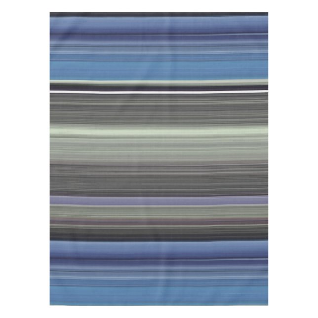 Toalha De Mesa Abstrato nº 1: Azul e cinza (Frente)